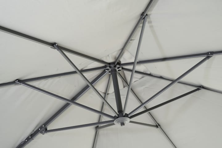 Riippuva aurinkovarjol 300 cm - Harmaa - Puutarhakalusteet - Aurinkosuojat - Aurinkovarjo - Riippuva aurinkovarjo