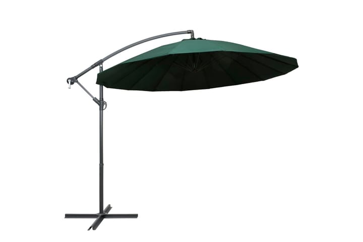 Riippuva päivänvarjo vihreä 3 m alumiinitanko - Vihreä - Puutarhakalusteet - Aurinkosuojat - Aurinkovarjot - Riippuva aurinkovarjo
