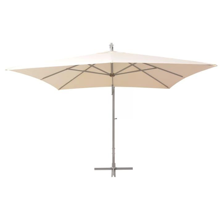 Roikkuva päivänvarjo 300x300 cm Alumiinitanko Hiekka - Beige - Puutarhakalusteet - Aurinkosuoja - Aurinkovarjo - Riippuva aurinkovarjo