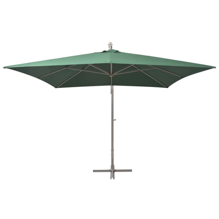 Roikkuva Päivänvarjo 300x300 cm Alumiinitanko Vihreä - Vihreä - Puutarhakalusteet - Aurinkosuojat - Aurinkovarjot - Riippuva aurinkovarjo