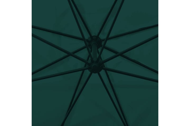 Ulokepalkki Päivänvarjo 3,5 m Vihreä - Vihreä - Puutarhakalusteet - Aurinkosuojat - Aurinkovarjot - Riippuva aurinkovarjo
