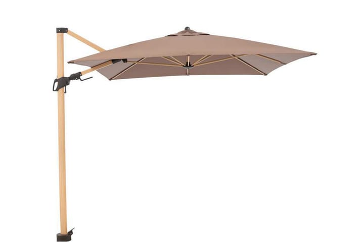 Alu Wood Aurinkovarjo - Antrasiitti - Puutarhakalusteet - Aurinkosuoja - Aurinkovarjo - Riippuva aurinkovarjo