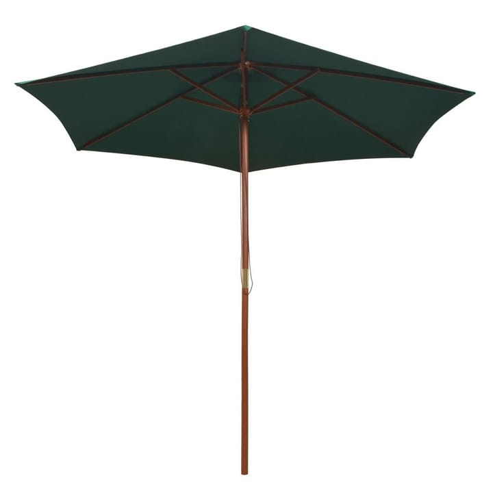 Aurinkovarjo 270x270 cm Puutanko Viherä - Vihreä - Puutarhakalusteet - Aurinkosuojat - Aurinkovarjo