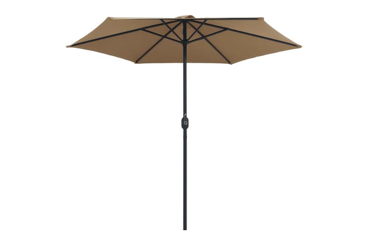 Aurinkovarjo alumiinitanko 270x246 cm harmaanruskea - Ruskea - Puutarhakalusteet - Aurinkosuojat - Aurinkovarjot