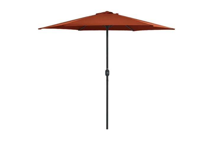 Aurinkovarjo alumiinitanko 270x246 cm terrakotta - Punainen - Puutarhakalusteet - Aurinkosuojat - Aurinkovarjot