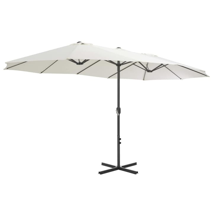 Aurinkovarjo alumiinitanko 460x270 cm hiekanruskea - Beige - Puutarhakalusteet - Aurinkosuojat - Paviljongit