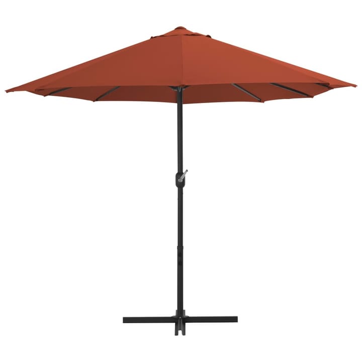 Aurinkovarjo alumiinitanko 460x270 cm terrakotta - Oranssi - Puutarhakalusteet - Aurinkosuojat - Aurinkovarjot