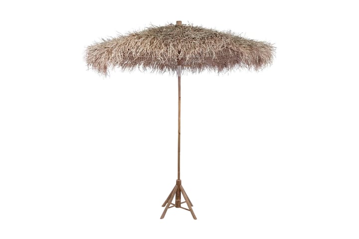 Aurinkovarjo bambu/banaanipuun lehdet 270 cm - Ruskea - Puutarhakalusteet - Aurinkosuoja - Aurinkovarjo