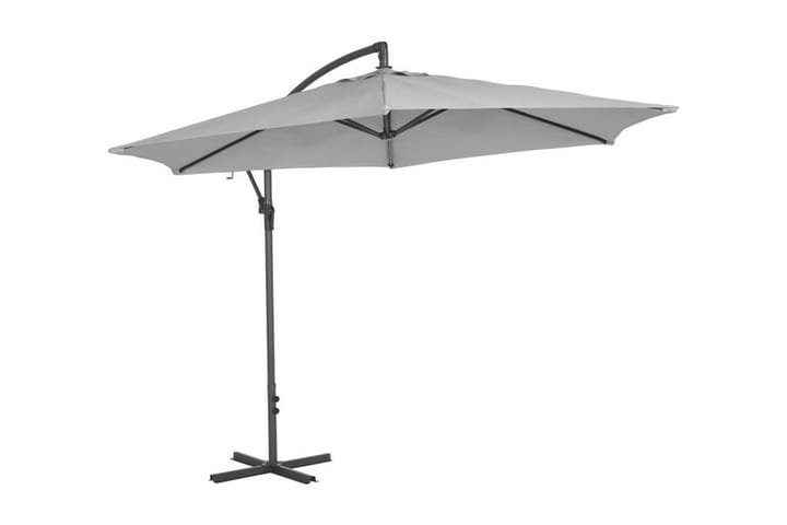 Aurinkovarjo Banana 295 cm - Harmaa - Puutarhakalusteet - Aurinkosuojat - Aurinkovarjot