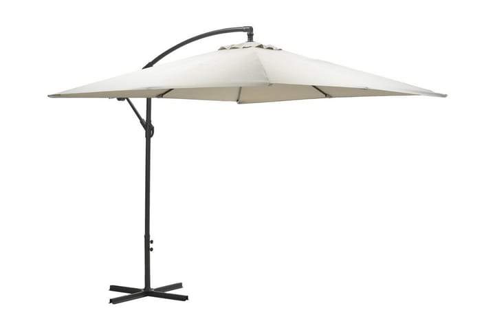 Aurinkovarjo Corfu 250x250 cm Musta/Hiekka