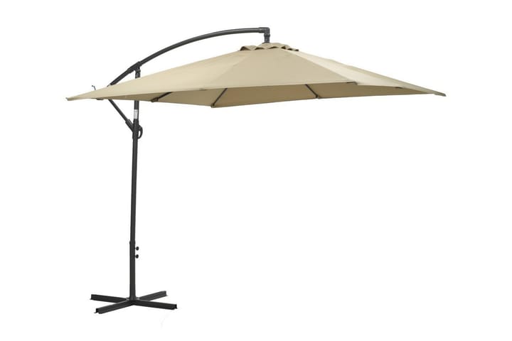 Aurinkovarjo Corfu 250x250 cm Musta/Taupe - Garden Impressions - Puutarhakalusteet - Aurinkosuojat - Aurinkovarjo