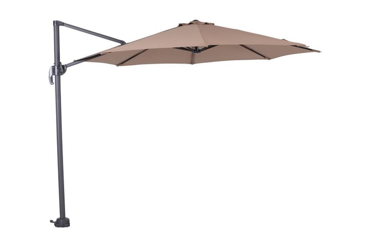 Aurinkovarjo Hawaii 300 cm Musta/Hiekka - Garden Impressions - Puutarhakalusteet - Aurinkosuojat - Aurinkovarjot