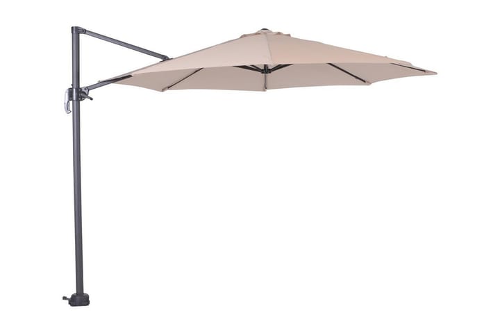 Aurinkovarjo Hawaii 300 cm Musta/Kellanharmaa - Garden Impressions - Puutarhakalusteet - Aurinkosuojat - Aurinkovarjot