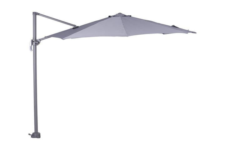 Aurinkovarjo Hawaii 300 cm Musta/Vaaleanharmaa - Garden Impressions - Puutarhakalusteet - Aurinkosuoja - Aurinkovarjo