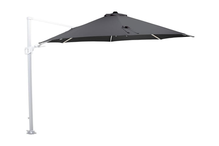 Aurinkovarjo Hawaii 350 cm Valkoinen/Musta - Garden Impressions - Puutarhakalusteet - Aurinkosuojat - Aurinkovarjot