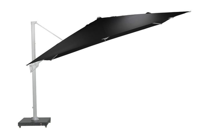 Aurinkovarjo Hawaii King Pole 400x400 cm Valkoinen/Musta