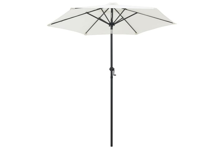 Aurinkovarjo hiekanvalkoinen 200x211 cm alumiini - Kerma - Puutarhakalusteet - Aurinkosuojat - Aurinkovarjot