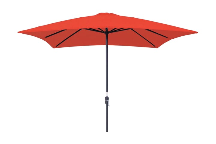 Aurinkovarjo Lotus 250x250 cm Musta/ Punainen - Garden Impressions - Puutarhakalusteet - Aurinkosuojat - Aurinkovarjot