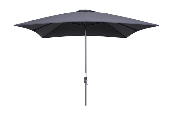 Aurinkovarjo Lotus 250x250 cm Musta/Tummanharmaa - Garden Impressions - Puutarhakalusteet - Aurinkosuoja - Aurinkovarjo