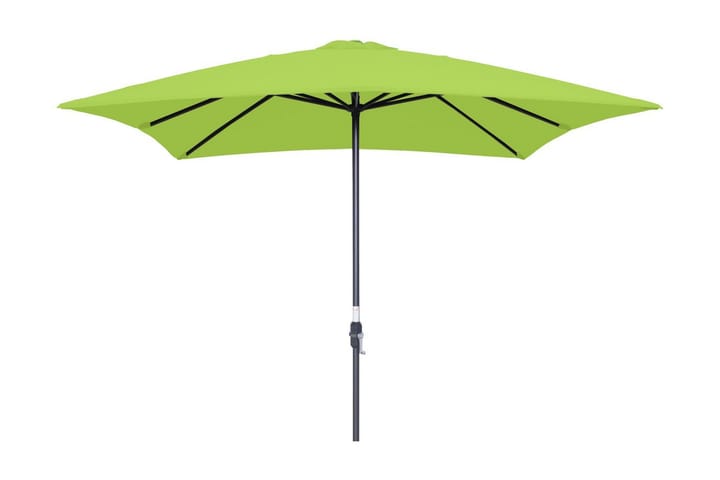 Aurinkovarjo Lotus 250x250 cm Musta/Vihreä - Garden Impressions - Puutarhakalusteet - Aurinkosuojat - Aurinkovarjot