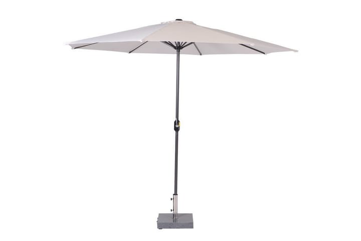 Aurinkovarjo Lotus 300 cm Musta/Kellanharmaa - Garden Impressions - Puutarhakalusteet - Aurinkosuojat - Aurinkovarjot