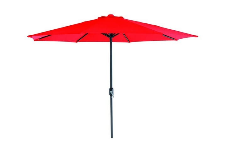 Aurinkovarjo Lotus 300 cm Musta/Punainen - Garden Impressions - Puutarhakalusteet - Aurinkosuoja - Aurinkovarjo