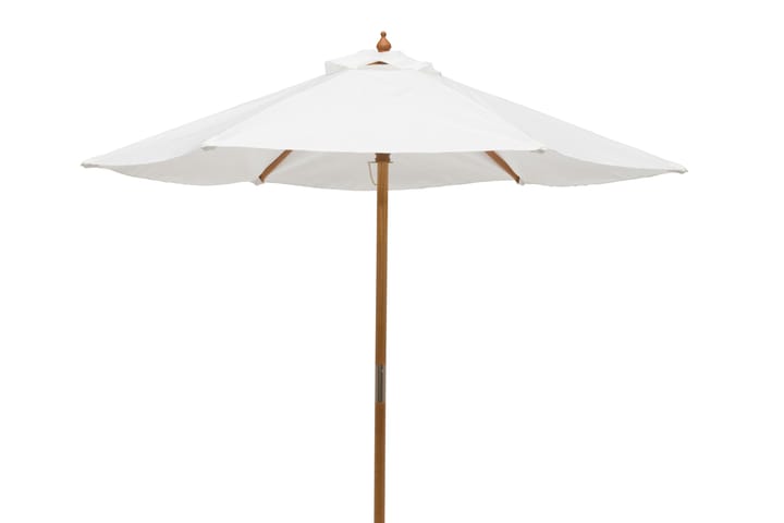 Aurinkovarjo Lyx 210 cm Beige/Valkoinen - Hillerstorp - Puutarhakalusteet - Aurinkosuoja - Aurinkovarjo