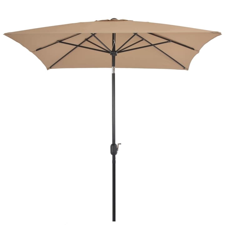 Aurinkovarjo metallirunko 300x200 cm harmaanruskea - Ruskea - Puutarhakalusteet - Aurinkosuoja - Aurinkovarjo