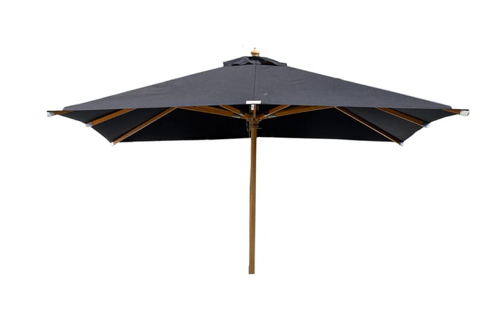 Aurinkovarjo Naxos 300 cm Musta/Luonnonväri - Venture Home - Puutarhakalusteet - Aurinkosuoja - Aurinkovarjo