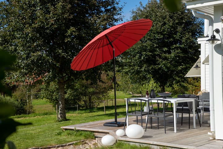 Aurinkovarjo Palmetto 270 cm - Punainen - Puutarhakalusteet - Aurinkosuojat - Aurinkovarjot