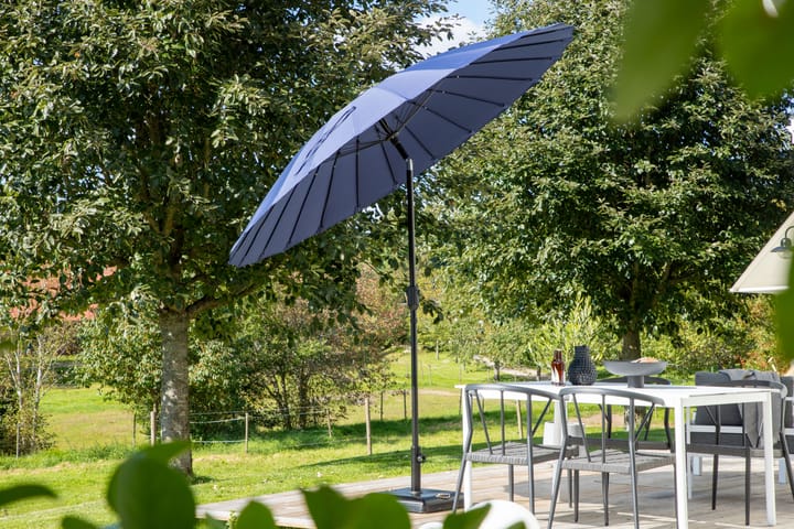 Aurinkovarjo Palmetto 270 cm - Sininen - Puutarhakalusteet - Aurinkosuojat - Aurinkovarjot