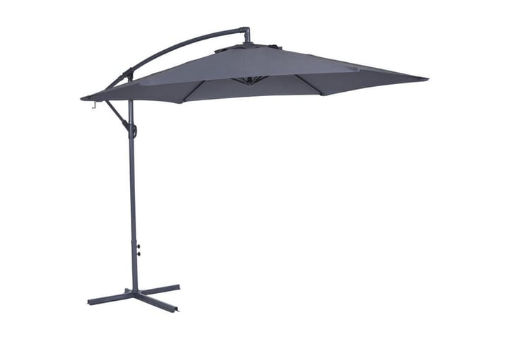 Aurinkovarjo Platano Musta - Ø295 cm - Puutarhakalusteet - Aurinkosuoja - Aurinkovarjo