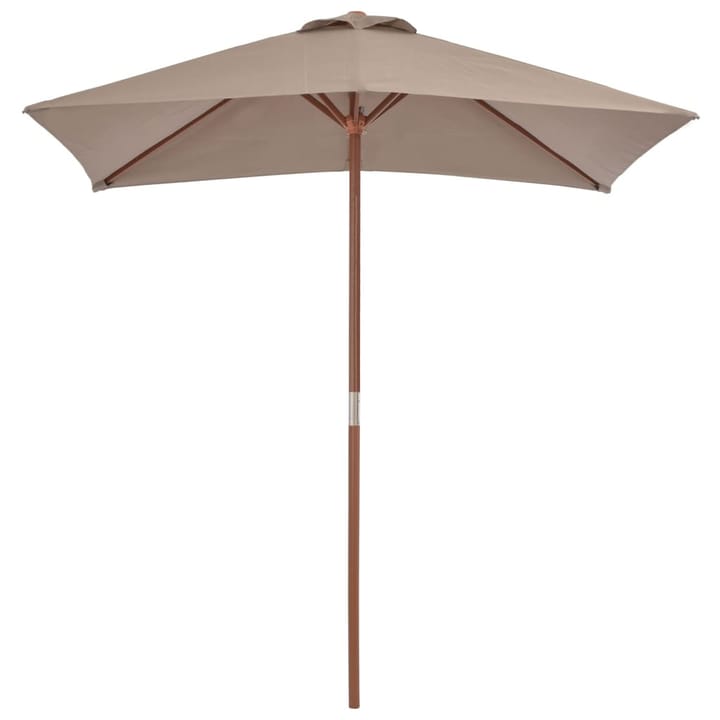 Aurinkovarjo puurunko 150x200 cm ruskeanharmaa - Ruskea - Puutarhakalusteet - Aurinkosuoja - Aurinkovarjo