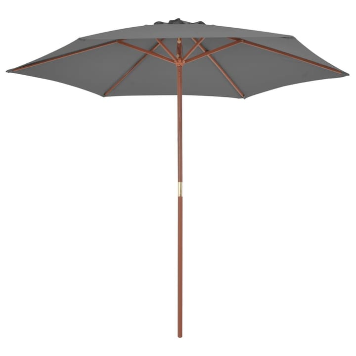 Aurinkovarjo puurunko 270 cm antrasiitti - Antrasiitti - Puutarhakalusteet - Aurinkosuoja - Aurinkovarjo