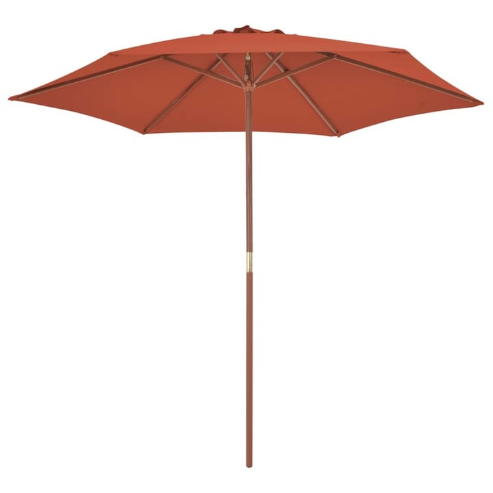 Aurinkovarjo puurunko 270 cm terrakotta - Oranssi - Puutarhakalusteet - Aurinkosuojat - Aurinkovarjot