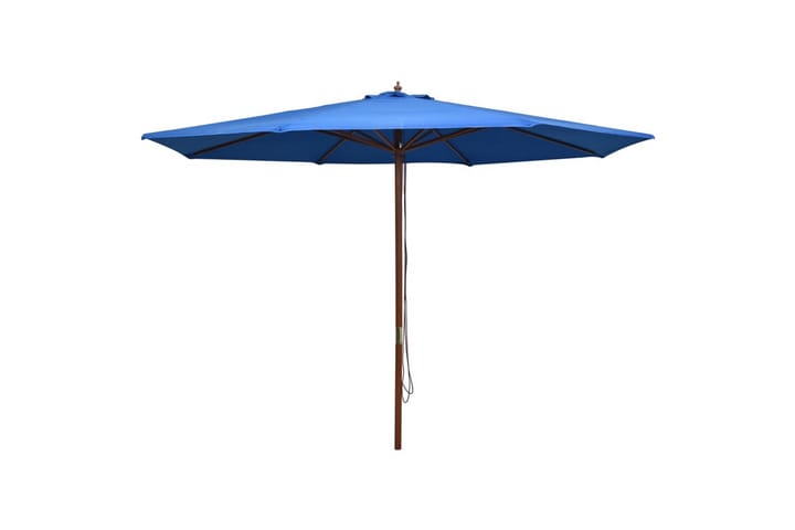 Aurinkovarjo puurunko 350 cm sininen - Sininen - Puutarhakalusteet - Aurinkosuoja - Aurinkovarjo