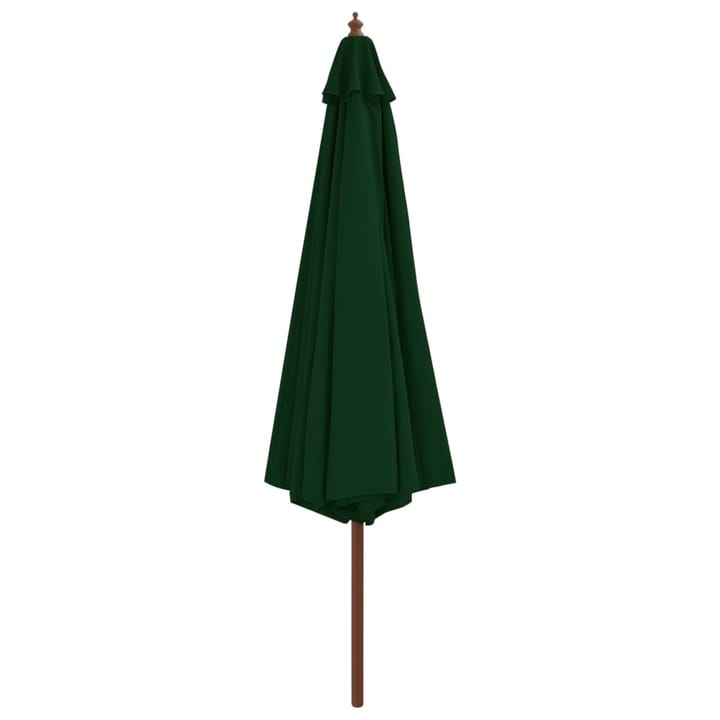 Aurinkovarjo puurunko 350 cm vihreä - Vihreä - Puutarhakalusteet - Aurinkosuoja - Aurinkovarjo