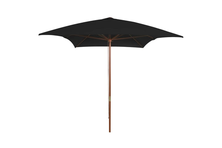 Aurinkovarjo puurunko musta 200x300 cm - Puutarhakalusteet - Aurinkosuoja - Aurinkovarjo