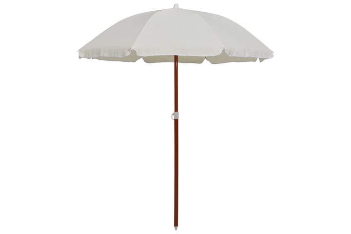 Aurinkovarjo terästanko 180 cm hiekka - Puutarhakalusteet - Aurinkosuoja - Aurinkovarjo