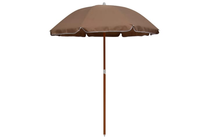 Aurinkovarjo terästanko 180 cm ruskeanharmaa - Puutarhakalusteet - Aurinkosuojat - Aurinkovarjo