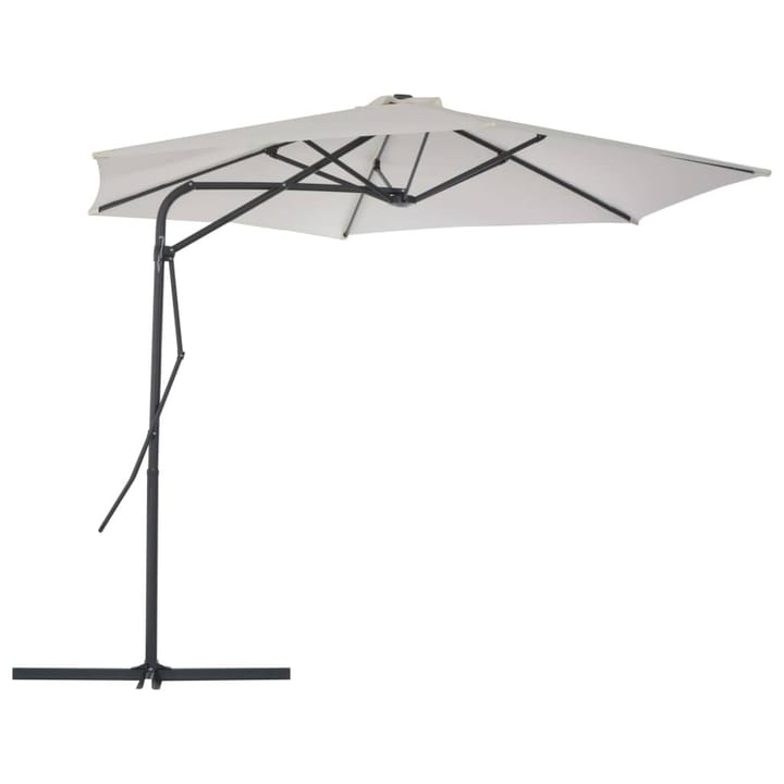 Aurinkovarjo terästanko 300 cm hiekka - Beige - Puutarhakalusteet - Aurinkosuoja - Aurinkovarjo