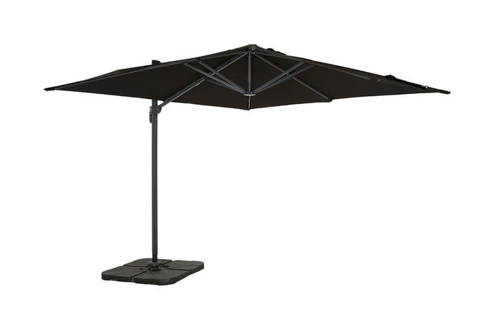Aurinkovarjo Tobago 300x300 cm - Musta - Puutarhakalusteet - Aurinkosuoja - Aurinkovarjo
