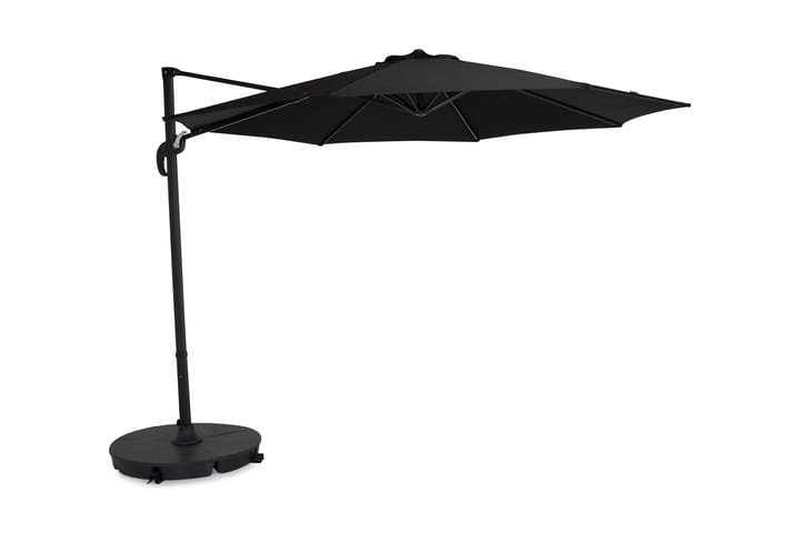 Aurinkovarjo Vienna 3 m - Musta - Puutarhakalusteet - Terassipöydät - Sivupöydät ulos