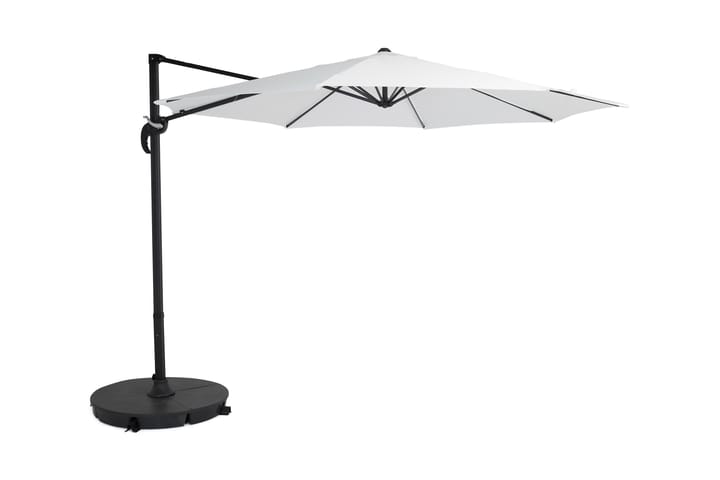 Aurinkovarjo Vienna 3 m - Valkoinen/Musta - Puutarhakalusteet - Aurinkosuoja - Aurinkovarjo