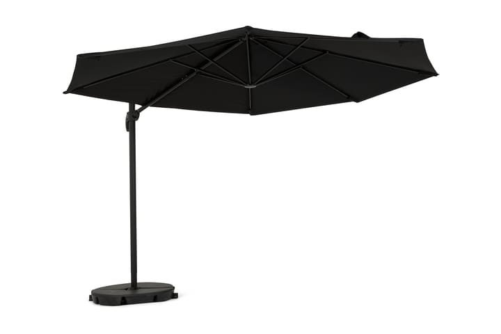 Aurinkovarjo Vienna Lyx 3,5 m - Musta - Puutarhakalusteet - Aurinkosuoja - Aurinkovarjo