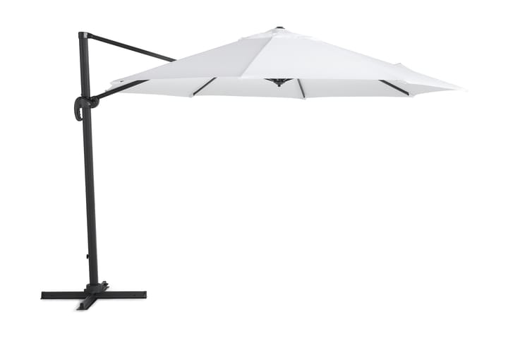Aurinkovarjo Vienna Lyx 3,5 m - Valkoinen/Musta - Puutarhakalusteet - Aurinkosuojat - Aurinkovarjo - Aurinkovarjon jalka