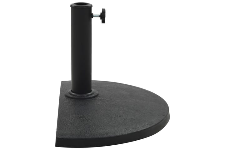 Aurinkovarjon jalka polyresiini 9 kg puolipyöreä musta - Musta - Puutarhakalusteet - Aurinkosuojat - Aurinkovarjo - Aurinkovarjon jalka