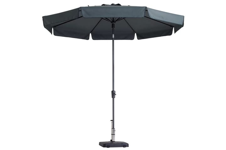 Madison Päivänvarjo Flores 300 cm pyöreä harmaa - Harmaa - Puutarhakalusteet - Aurinkosuoja - Aurinkovarjo