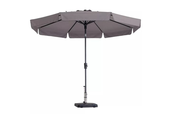 Madison Päivänvarjo Flores 300 cm pyöreä taupe - Ruskea - Puutarhakalusteet - Aurinkosuoja - Aurinkovarjo