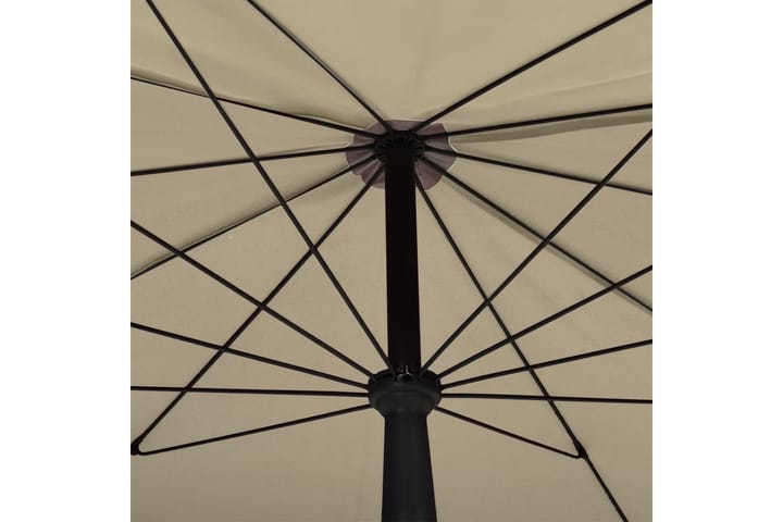 Puutarhan Aurinkovarjo tangolla 200x130 cm harmaanruskea - Taupe - Puutarhakalusteet - Aurinkosuoja - Aurinkovarjo